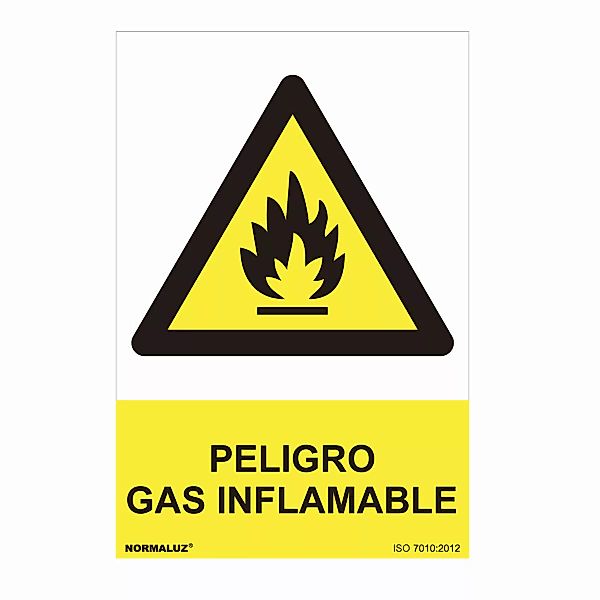 Schild Normaluz Peligro Gas Inflamable Pvc (30 X 40 Cm) günstig online kaufen