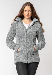 SUBLEVEL Fleecejacke Flauschiger Fleecemantel mit Kapuze günstig online kaufen
