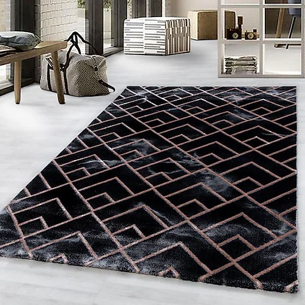Ayyildiz Teppiche Teppich »NAXOS 3814«, rechteckig, 12 mm Höhe, Läufer, Woh günstig online kaufen