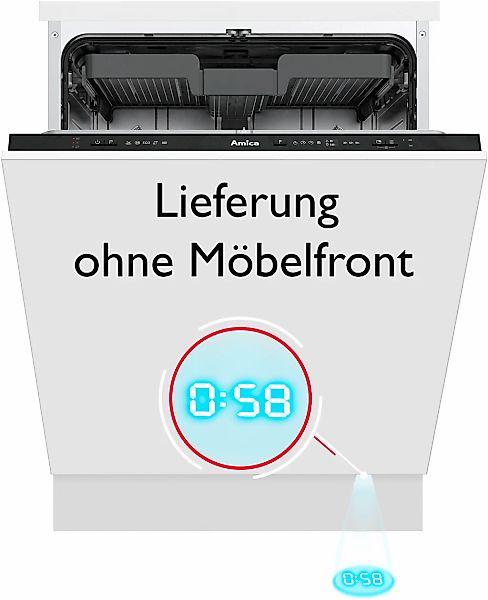 Amica vollintegrierbarer Geschirrspüler "EGSPV 594 300" 9 l 14 Maßgedecke V günstig online kaufen