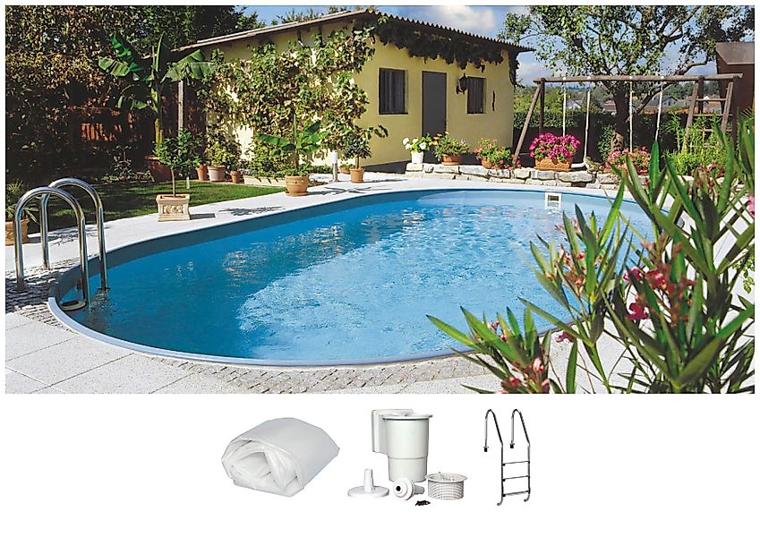 Clear Pool Ovalpool (Set, 4-tlg), 490x300x120 günstig online kaufen