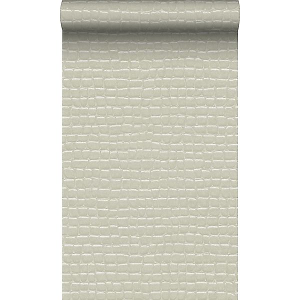 Origin Wallcoverings Tapete Krokodil-Optik Weiß 0,53 x 10,05 m 347777 günstig online kaufen