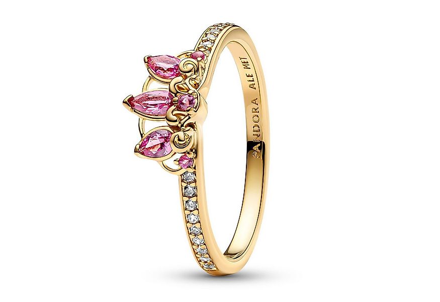 Pandora Fingerring DamenDisney Prinzessin Rapunzel Tiara Goldfarben günstig online kaufen