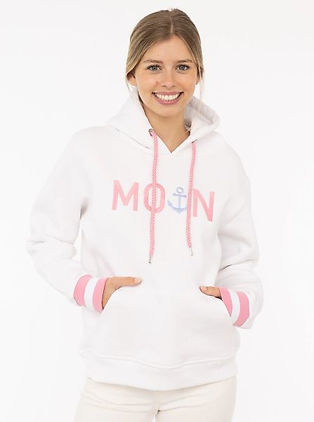 Zwillingsherz Hoodie ""Rahel"", mit "MOIN" und Anker Stickerei, kontrastfar günstig online kaufen