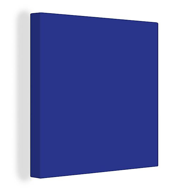 OneMillionCanvasses® Leinwandbild Blau - Einfarbig - günstig online kaufen