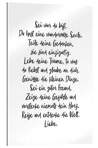 Posterlounge Wandbild Sei wer du bist, günstig online kaufen