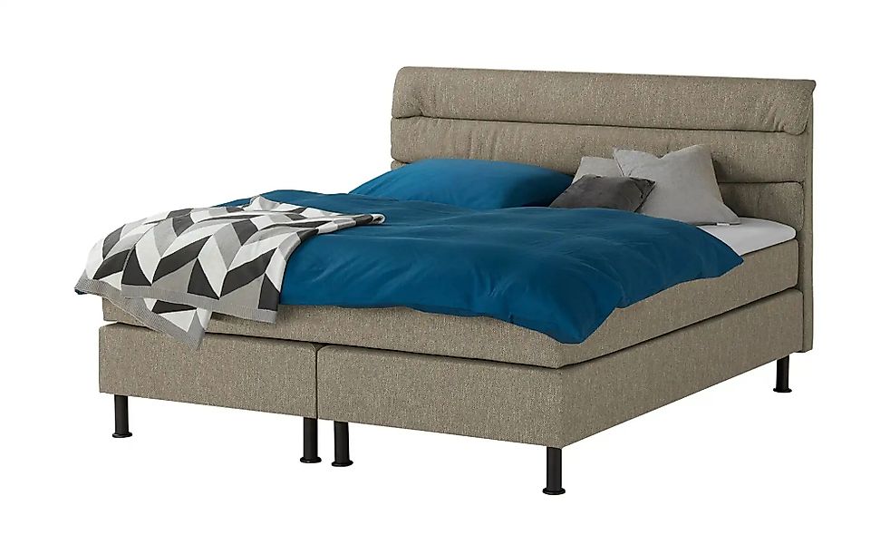 Boxspringbett  Lina ¦ braun ¦ Maße (cm): B: 144 H: 122 Betten > Boxspringbe günstig online kaufen