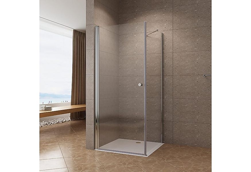 AQUABATOS Eckdusche Duschkabine Eckeinstieg Bad Duschabtrennung mit Drehtür günstig online kaufen