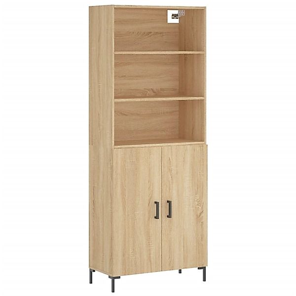 vidaXL Highboard Sonoma-Eiche 69,5x34x180 cm Holzwerkstoff 3189256 günstig online kaufen