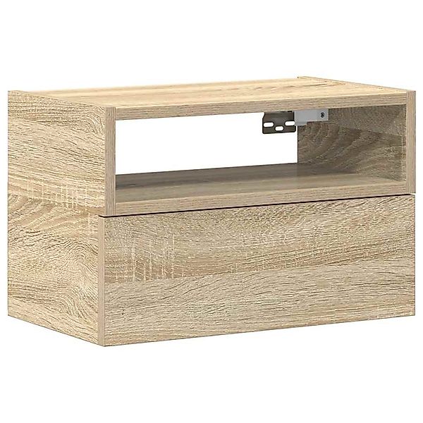 vidaXL Nachttisch Wand-Nachttisch Sonoma-Eiche 45x26x28,5 cm günstig online kaufen