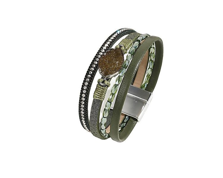 KARMA Lederarmband Damenarmband Wickelarmband Damen Magnetverschluss (Gesch günstig online kaufen