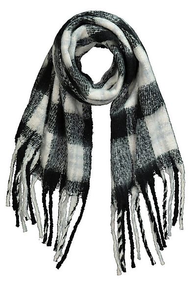 Ulla Popken Halstuch Schal Karomuster lange Fransen günstig online kaufen