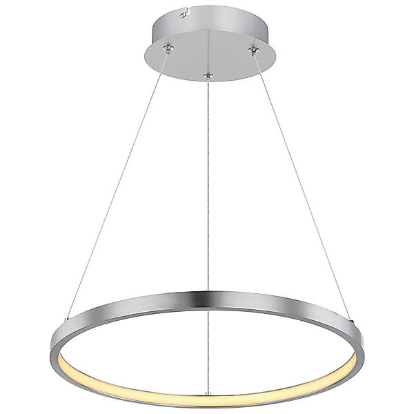 GLOBO LED-Pendelleuchte RALPH 67192-19 nickel Metall Kunststoff H/D: ca. 12 günstig online kaufen