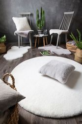 LUXOR living Fellteppich "Novara" rund 30 mm Höhe Kunstfell, Kaninchenfell- günstig online kaufen