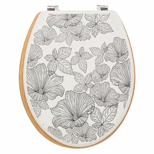 5five Simply Smart WC-Sitz Black Flora günstig online kaufen