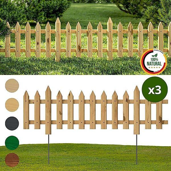 Floranica Zierzaun Vorgartenzaun Steckzaun Gartenzaun Zierzaun günstig online kaufen
