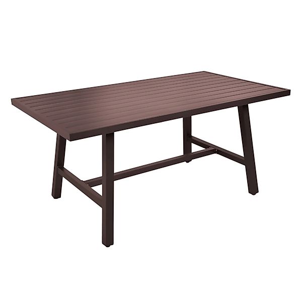 Garden Pleasure Gartentisch Denia Rechteckig Dunkelbraun 89,5 cm x 160 cm günstig online kaufen