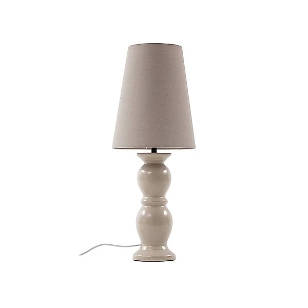 Lucande Tischlampe Lyndorin 10020229 Design Modern in Creme aus Keramik 1-f günstig online kaufen