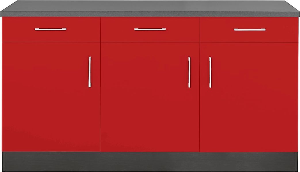 KOCHSTATION Unterschrank "KS-Paris" mit 3 Schubkästen und 3 Türen, für viel günstig online kaufen