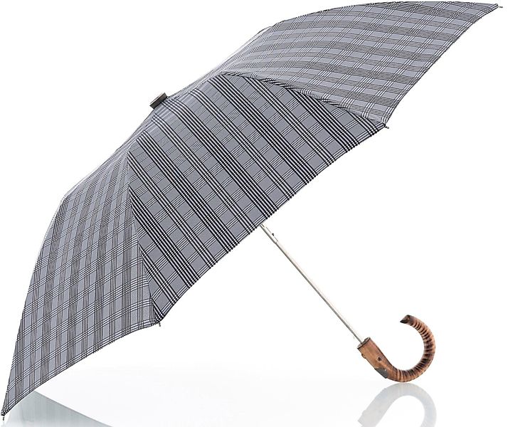 doppler MANUFAKTUR Taschenregenschirm "Rancher Orion, karo grau", handgemac günstig online kaufen