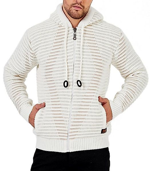 Baxboy Strickpullover Baxboy Herren Gefütterte Winter Kapuzenpullover Reißv günstig online kaufen