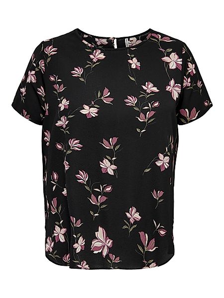 ONLY CARMAKOMA Blusenshirt Kurzarm Design Bluse günstig online kaufen
