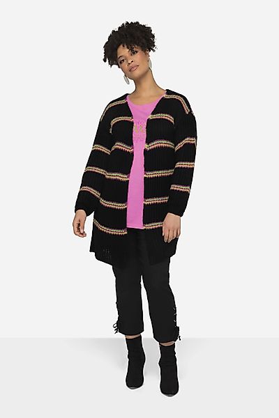 MIAMODA Strickjacke Strickjacke Ringel offene Form günstig online kaufen