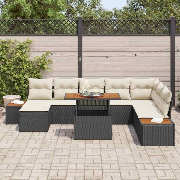 vidaXL Gartenlounge-Set Garten-Sofa-Set mit Speicher 9 günstig online kaufen