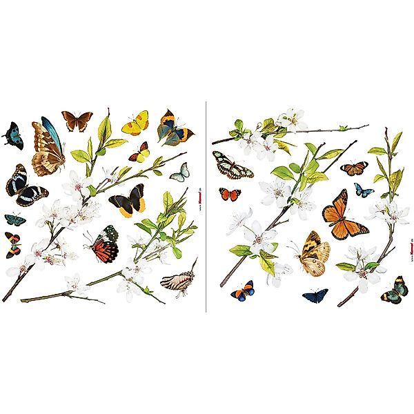 Komar Fenstersticker Schmetterlinge 31 cm x 31 cm günstig online kaufen