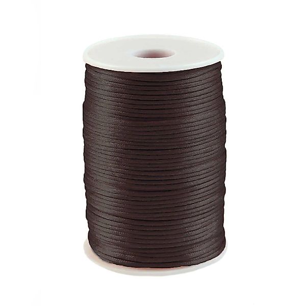 maDDma 90m Satinschnur 2mm Seil, schokobraun günstig online kaufen
