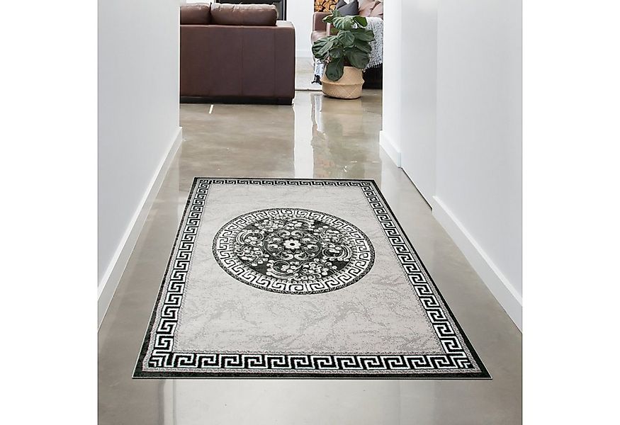 Carpetia Teppich Orientalischer Teppich mit Bordüre & Glitzergarn creme gra günstig online kaufen