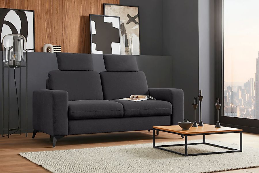 Home affaire 2-Sitzer "Lolland" mit Federkern, auch mit abwischbarem Bezug günstig online kaufen