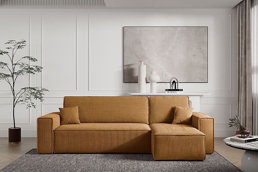 Compleo Ecksofa Cordsofa, Modern Couch-L, universelle günstig online kaufen