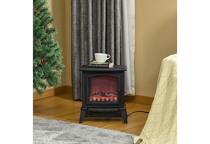 HOMCOM Elektrokamin temperatursteuerbar, LED-Flamme, mit Sicherheitsabschal günstig online kaufen