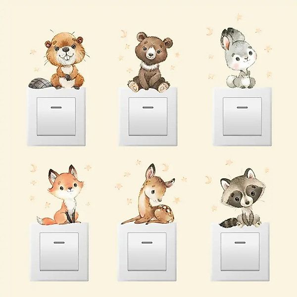 Montegoni Wandtattoo Eichhörnchen & Hase Wandsticker günstig online kaufen