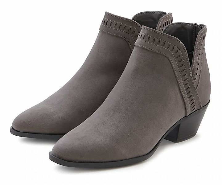 LASCANA Cowboy Stiefelette Cowboy Boots, Western Stiefelette, Ankleboots mi günstig online kaufen