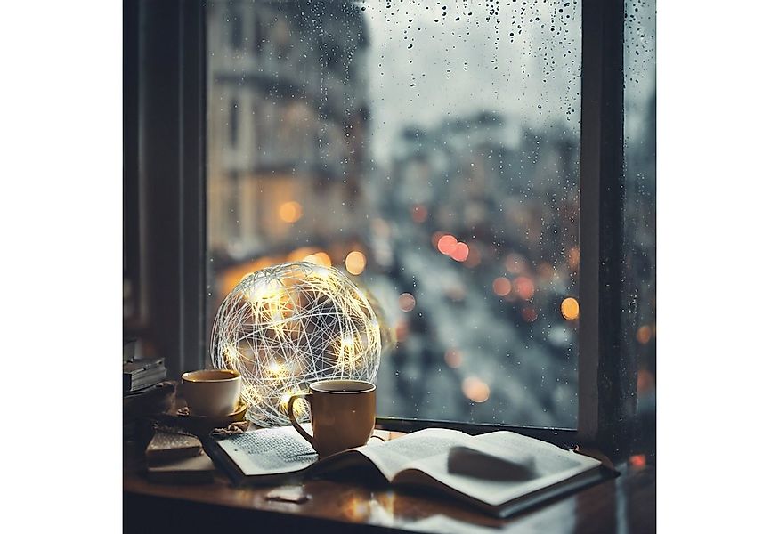 relaxdays LED Dekolicht LED Dekokugel 25 cm günstig online kaufen