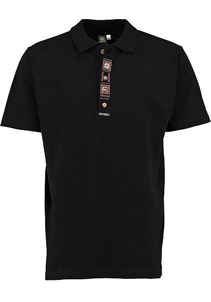 OS Trachten Poloshirt Zutao Regular Fit, Polokragen, Edelweiß-Stickerei auf günstig online kaufen