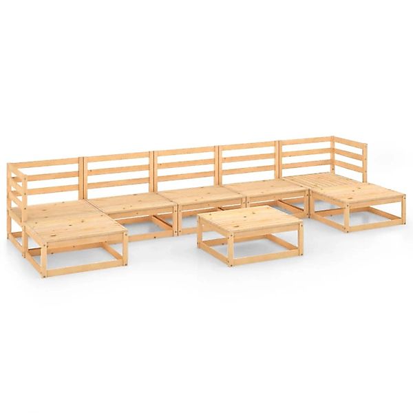 vidaXL 8-tlg Garten-Lounge-Set Massivholz Kiefer Modell 18 günstig online kaufen