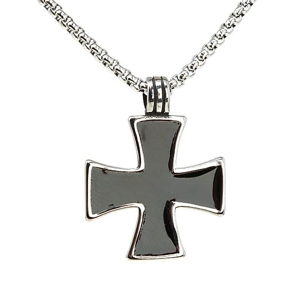 DALMARO Kette mit Anhänger Halskette Edelstahlkette 316L EISERNE KREUZ, Her günstig online kaufen