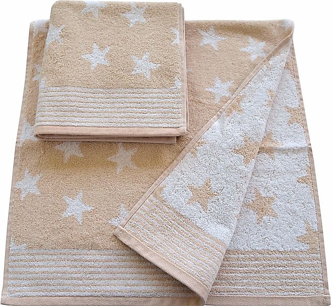 Dyckhoff Handtücher Stars, Walkfrottee (2-St), mit günstig online kaufen