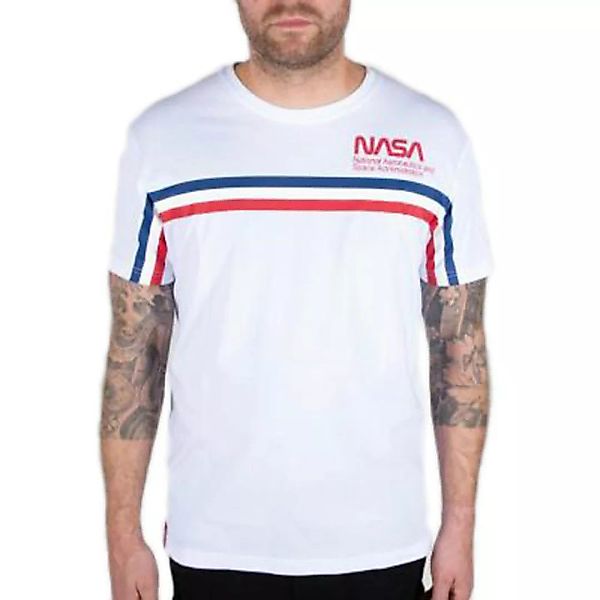 Alpha Industries Nasa Iss Kurzärmeliges T-shirt 2XL White günstig online kaufen