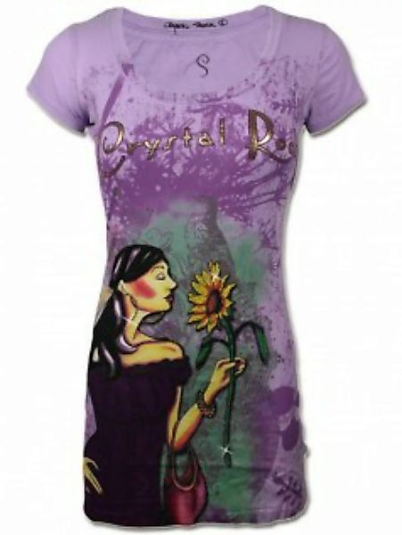 Crystal Rock Damen Strass T-Shirt Sweet Sunflower günstig online kaufen