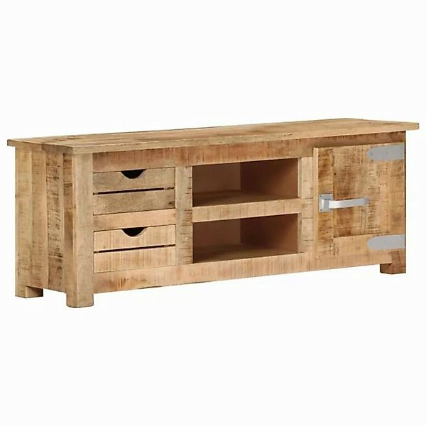 furnicato TV-Schrank 110x30x40 cm Raues Mangoholz (1-St) günstig online kaufen