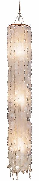 näve Pendelleuchte »Capiz« E27 1 Stk. aus dünnen weißen Muschelplättchen, H günstig online kaufen