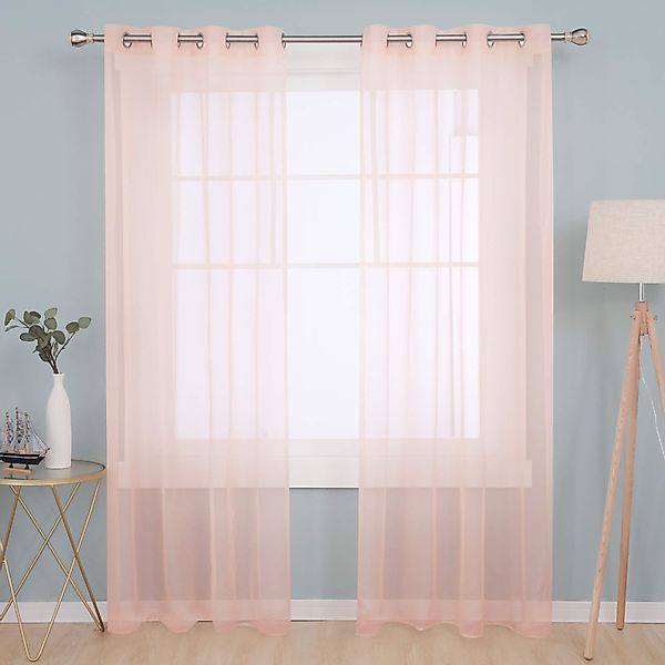 Deconovo Vorhang Transparent Voile Gardinen mit günstig online kaufen