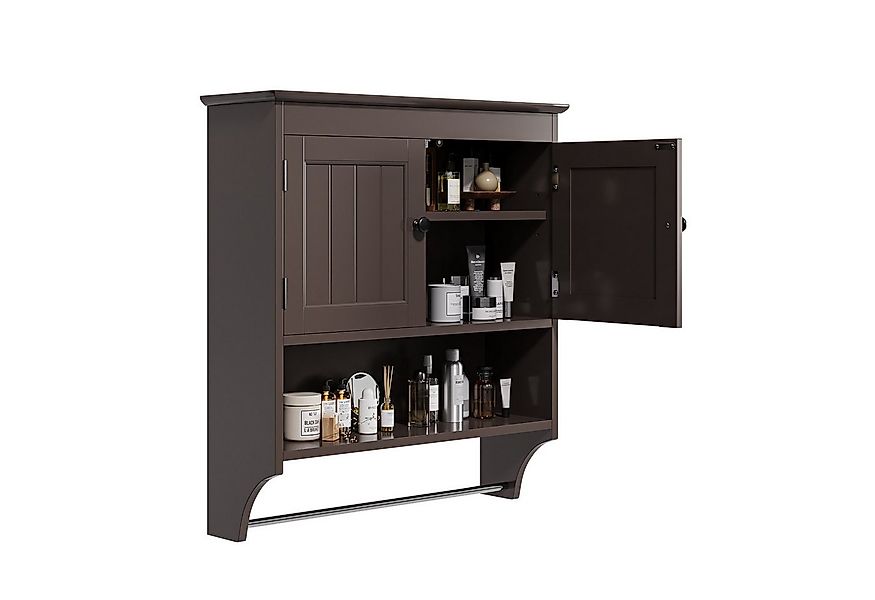 Bealife Badregal Badezimmer-Wandschrank mit Handtuchstange, Wandmontage günstig online kaufen