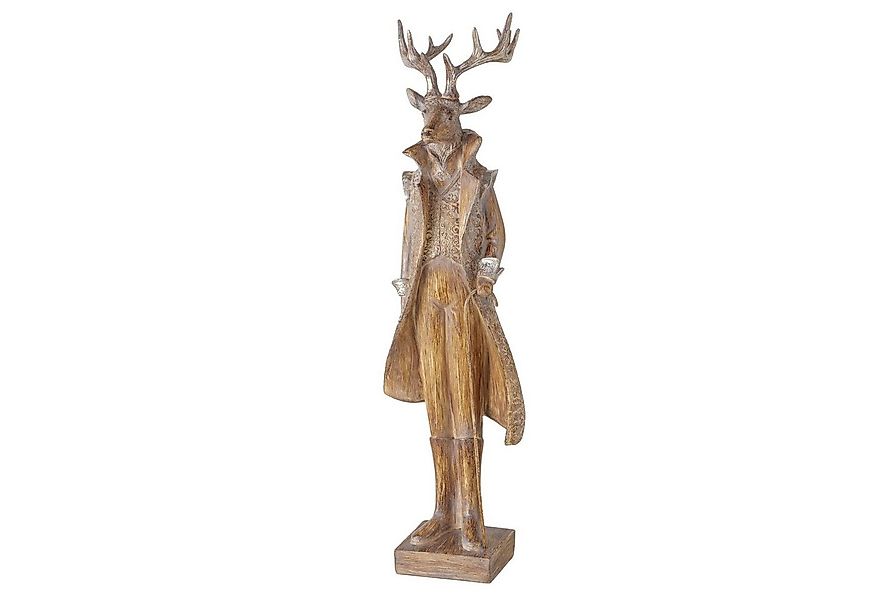 MF Tierfigur Dekofigur XXL Größe Lord Antlers Hirschfigur Braun 62cm Weihna günstig online kaufen