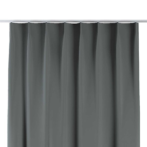 Vorhang mit flämischen 1-er Falten, dunkelgrau, Blackout 300 cm (269-07) günstig online kaufen