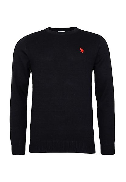 U.S. Polo Assn. Strickpullover Pullover Rundhals Feinstrick (1-tlg) günstig online kaufen